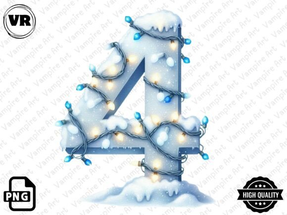 Download Holiday Typeface and Number Clipart PNG - Number Collection