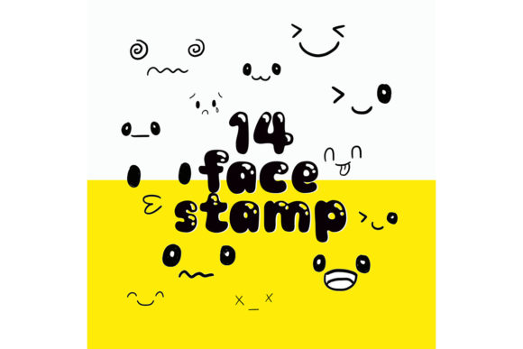 Download Procreate Brush Stamp | 14 Emoji Doodle - Doodle Collection