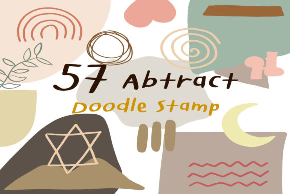Download 57 Abstract Doodle Procreate Stamps - Doodle Collection