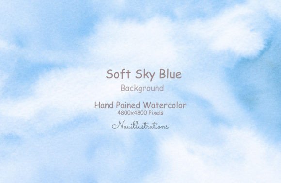 Download Soft Sky Blue Watercolor Background - Soft sky Collection