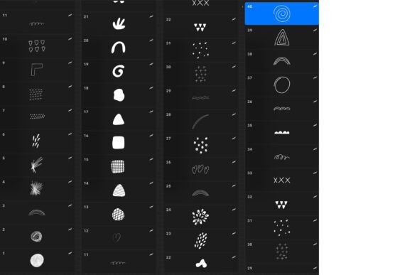 Download Procreate Stamps - Abstract Doodle - Doodle Collection