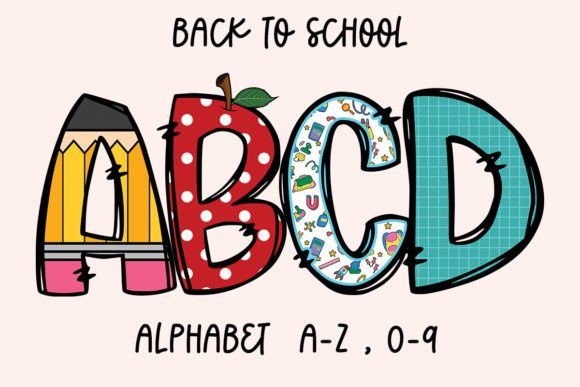 Download Back to School Doodle Alphabet Letter - Doodle Collection