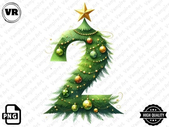 Download Holiday Typeface and Number Clipart PNG - Number Collection
