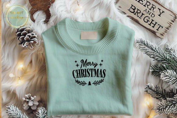 Download Soft Sky Holiday Sweatshirt Mockup - Soft sky Collection