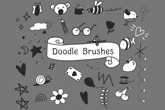 Download Procreate Doodle Brushes X 4 - Doodle Collection