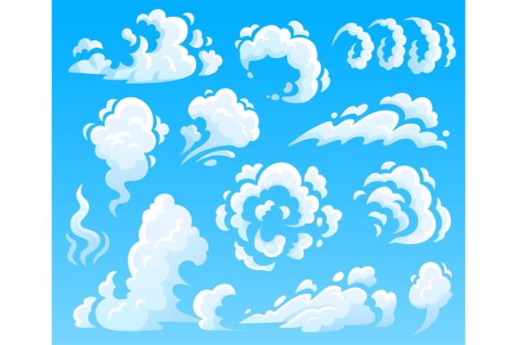 Download Cartoon Clouds and Smoke - Cartoon clouds Collection