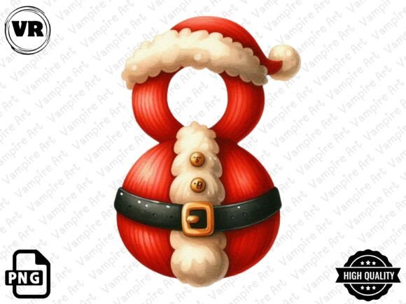 Download Holiday Typeface and Number Clipart PNG - Number Collection