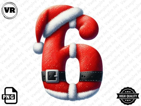 Download Holiday Typeface and Number Clipart PNG - Number Collection