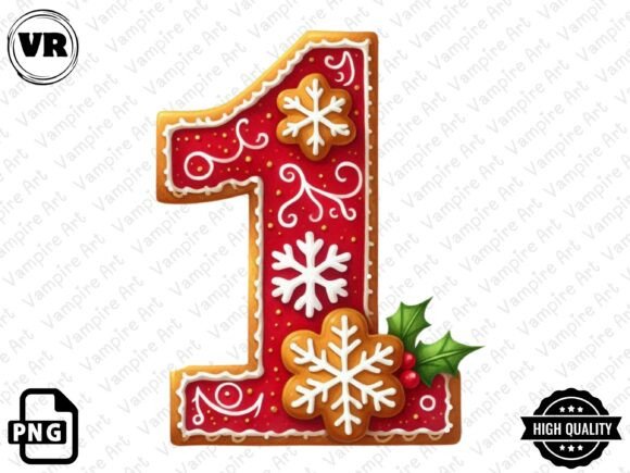 Download Holiday Typeface and Number Clipart PNG - Number Collection