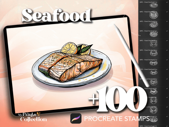 Download 100+ Procreate Seafood Food Stamps - Premium Resources