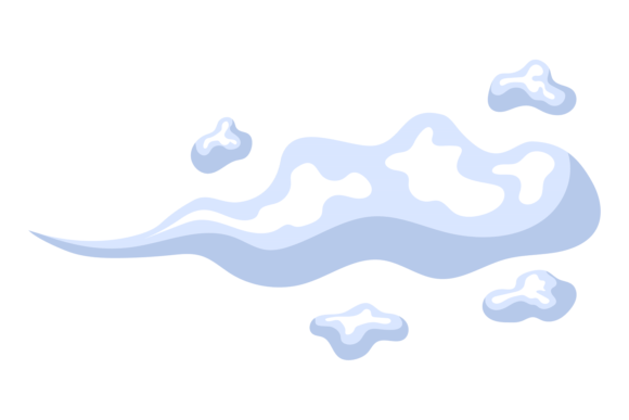 Download Soft Cartoon Clouds. Fluffy Round Curly - Cartoon clouds Collection